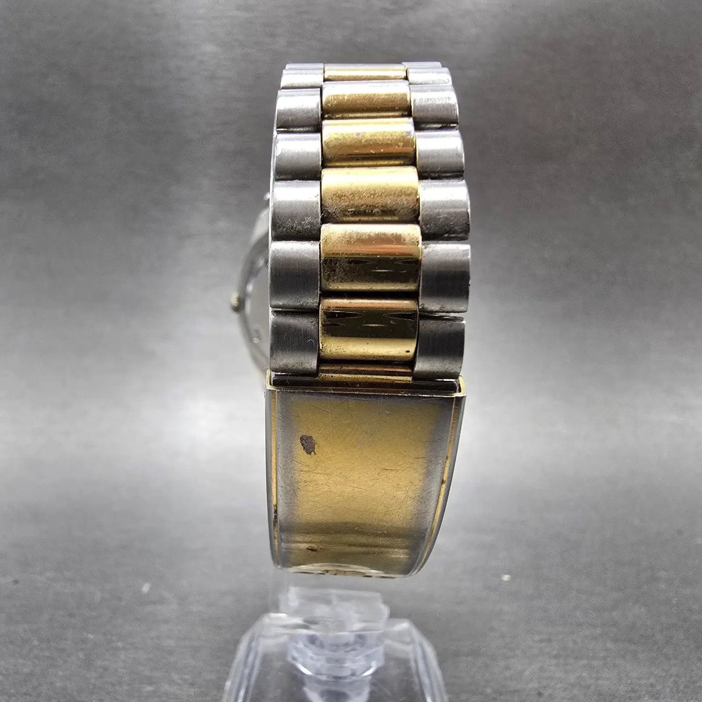 Seiko President Watch Men 36mm Gold Dial Two Tone Daydate 6923-8080 New Battery9