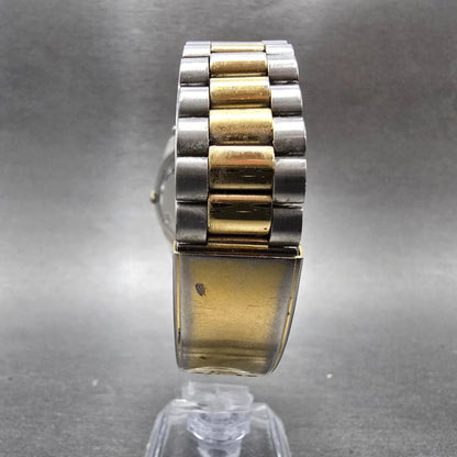 Seiko President Watch Men 36mm Gold Dial Two Tone Daydate 6923-8080 New Battery9