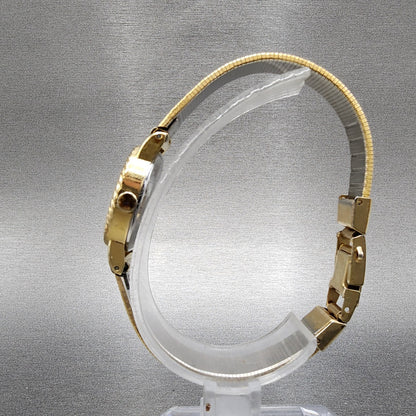 Seiko Watch Women 20mm Cream Dial Gold Tone 14215510 New Battery6