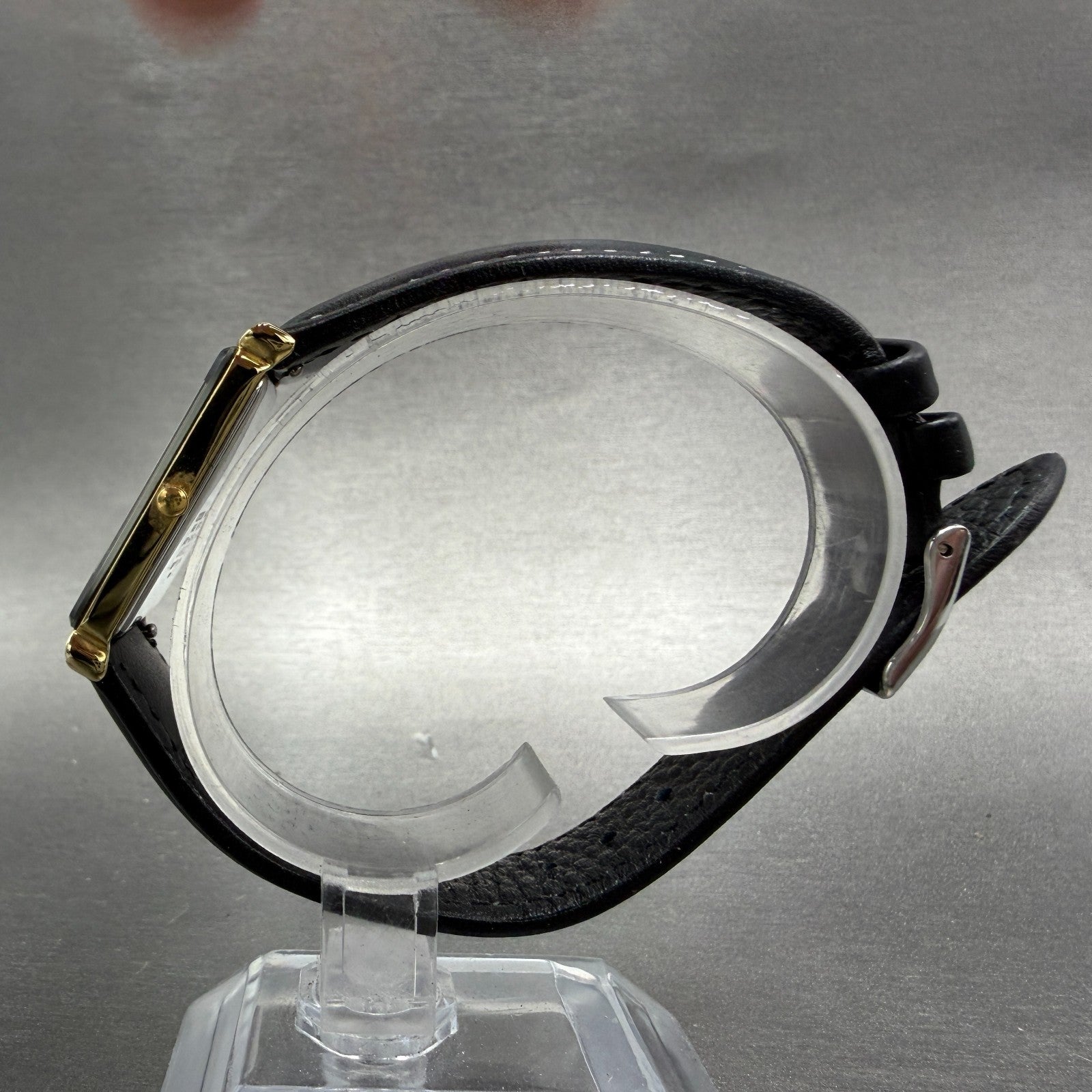 Citizen Elegance Tank Watch Men 23mm Black Dial Gold Tone 5420-S21630 NewBattery6