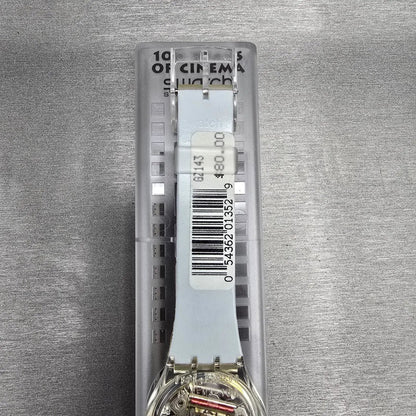 Swatch Time to Reflect Watch Men 34mm Silver Dial Clear Case GZ143 New Batt NOS7
