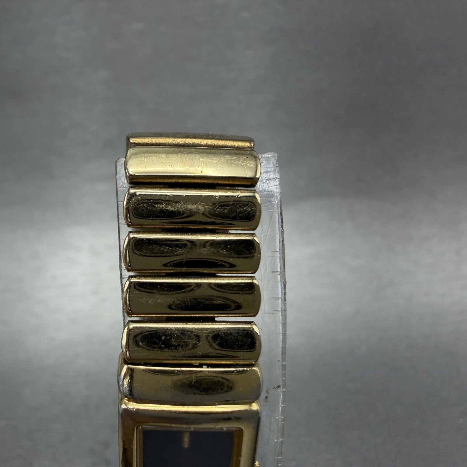 Seiko Tank Watch Women 13mm Blue Dial Gold Tone Rectangle 2E206759 New Battery4
