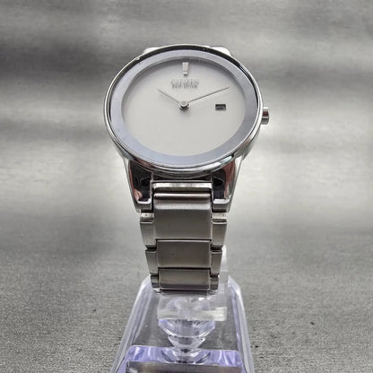 Citizen Eco-Drive Watch Women 30mm Silver Dial Silver Date J015-S095921 Runs5
