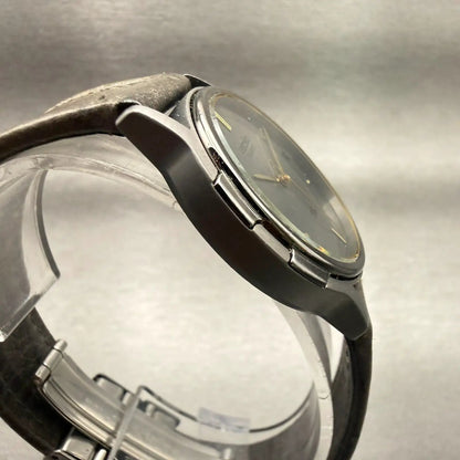 Seiko SQ Watch Men 33mm Gray Dial Two Tone Date Round 5H22-6109 New Battery3