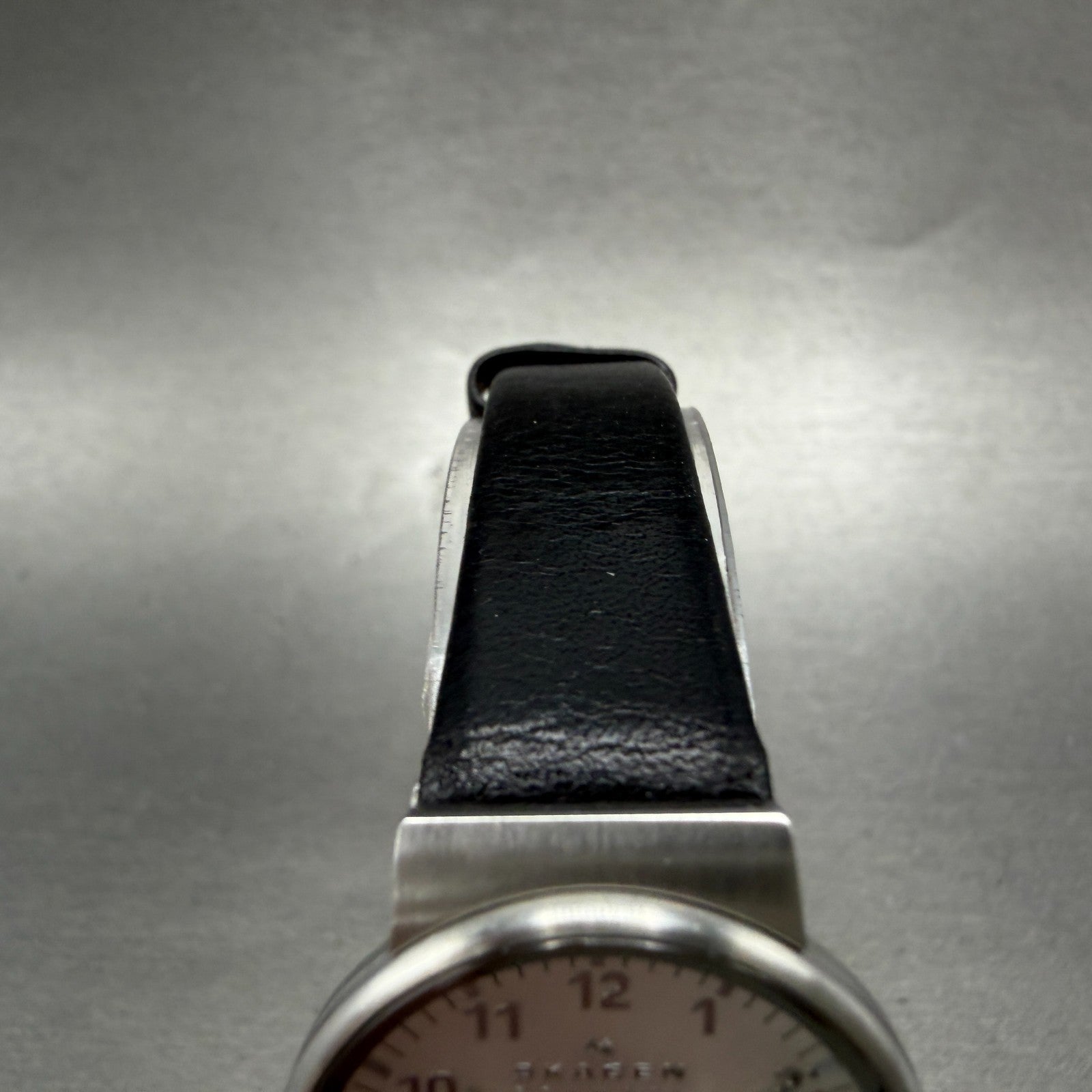 Skagen Watch Women 26mm Silver Dial Steel Round SKW2188 Leather Band New Battery5