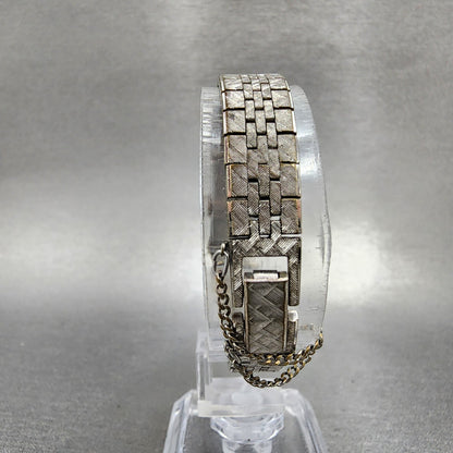 VTG Seiko Watch Women 12mm Silver Dial Gold Plated Manual Wind Runs 152033407