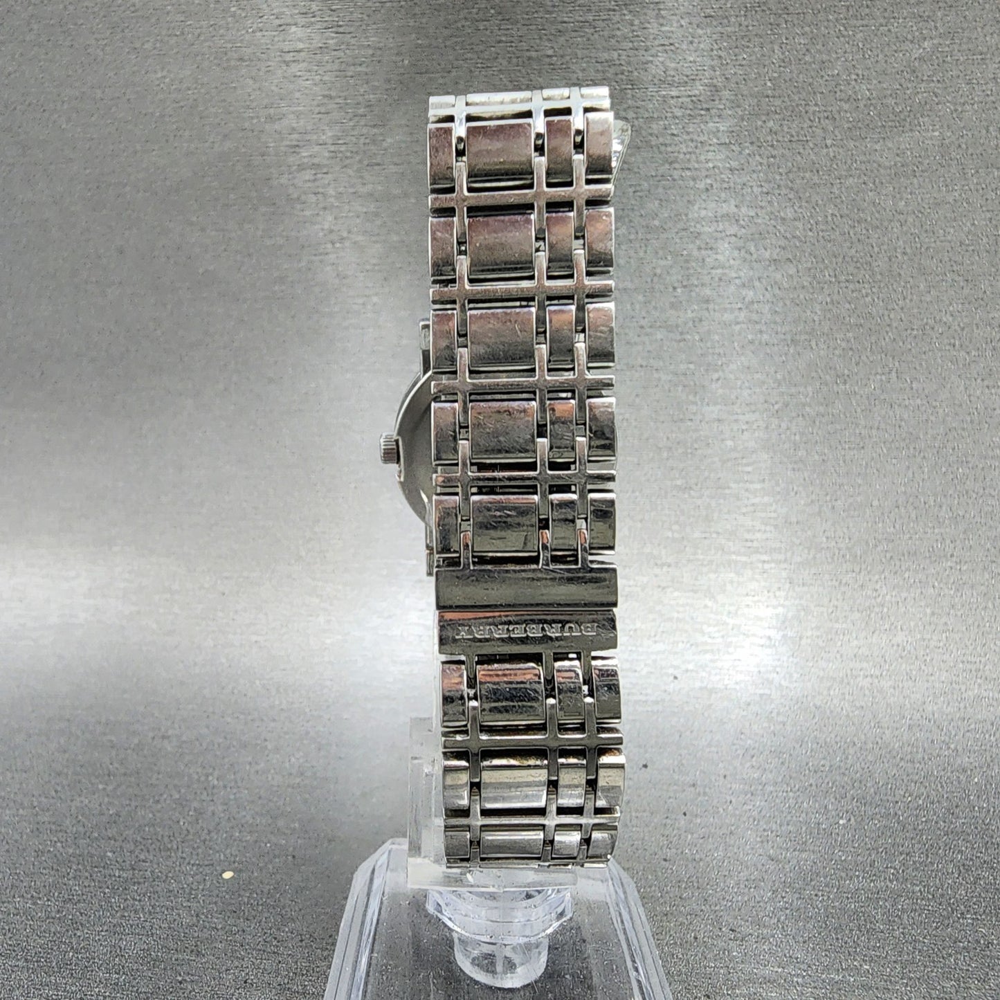 Burberry Watch Women 28mm Silver Dial Silver Tone Date Round Bu1351 PARTS8