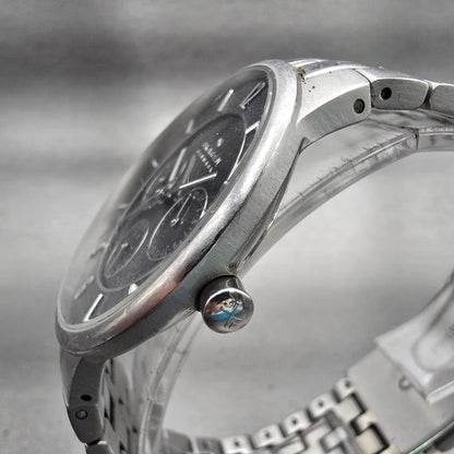 Skagen Denmark Watch Men 38mm Gray Dial Silver Tone Daydate 331XLSXM New Batt LP2