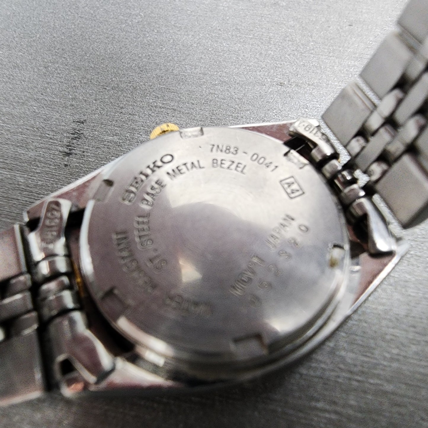 Seiko Watch Women 24mm Silver Dial Two Tone Daydate 7n830041 New Battery9