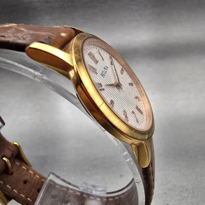 Bulova Watch Women 27mm White Dial Gold Tone Round 97L121 New Battery Vintage3