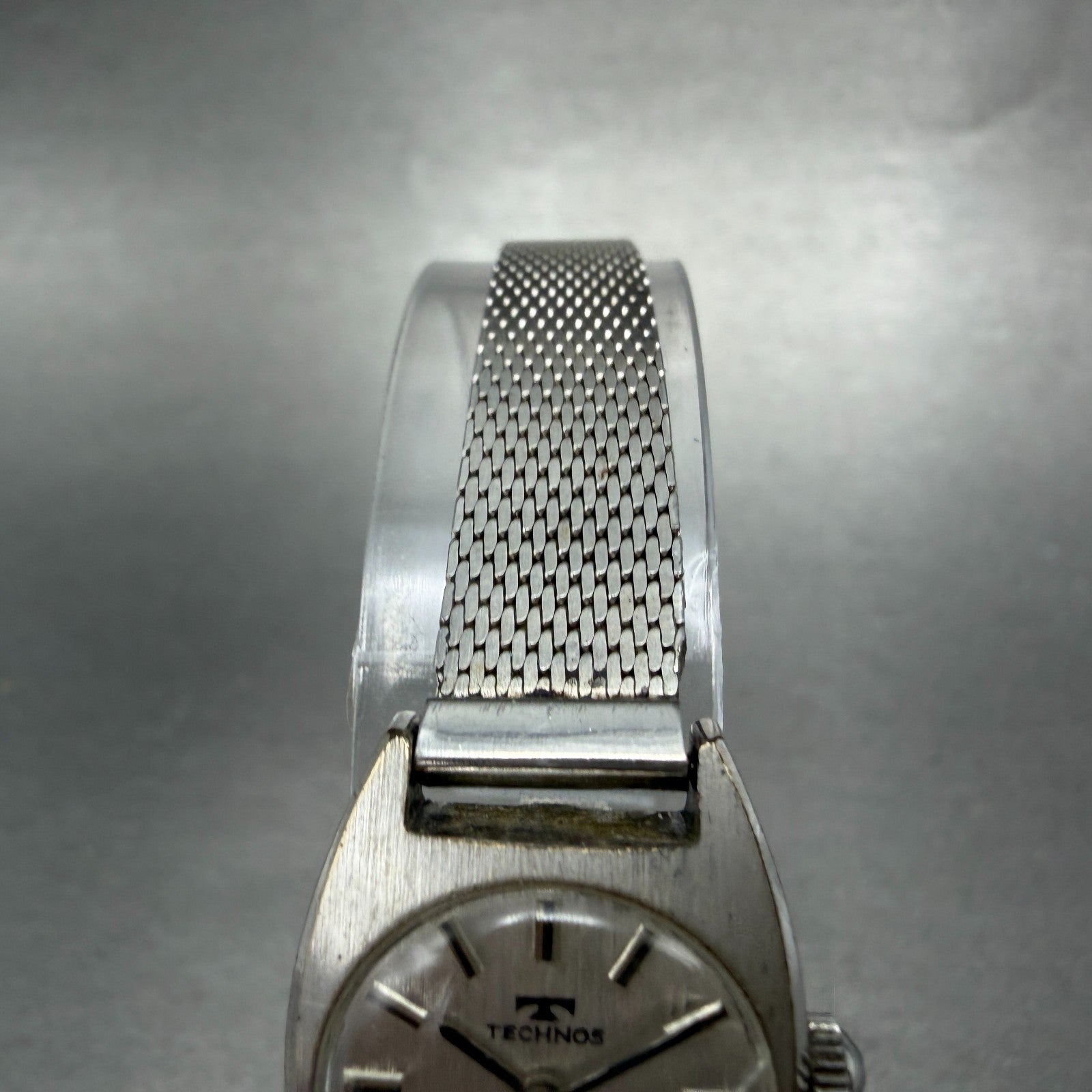 Technos Star lady Watch Women 19mm Silver Dial Steel Manual Wind Mesh Manual4