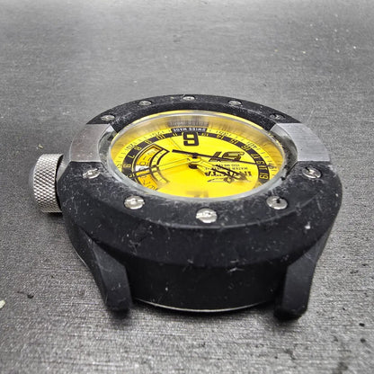 Invicta Rally S1 GMT Watch Men 52mm Yellow Dial Black Tone Date 6845 READ NewBat4