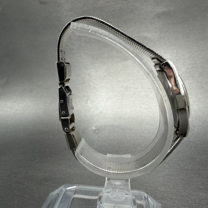 Seiko Watch Women 20mm Silver Dial Silver Tone Round 1400-0039 New Battery VTG8