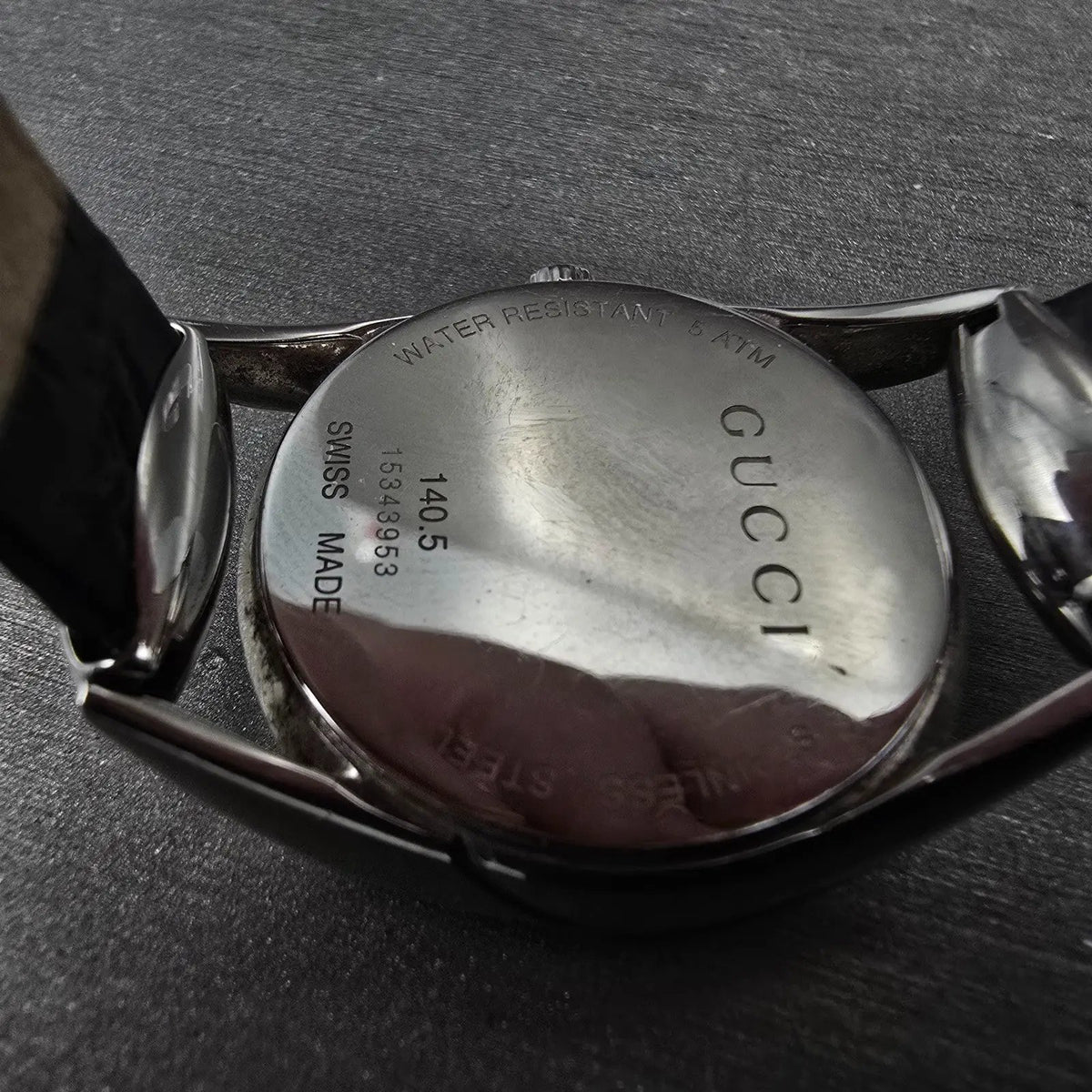 Gucci Horsebit Watch Women 30mm White Dial Steel 140.5 Round New Battery9