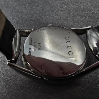 Gucci Horsebit Watch Women 30mm White Dial Steel 140.5 Round New Battery9