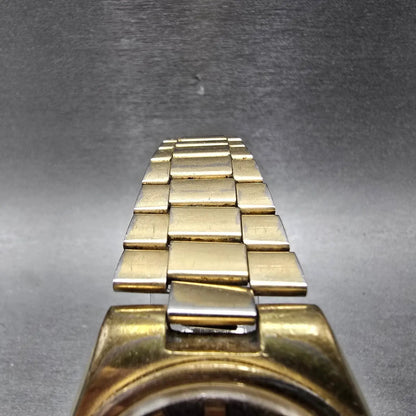 Seiko DX Automatic Watch Men 37mm Brown Dial Gold Tone Daydate 6106-7619 Runs NK4