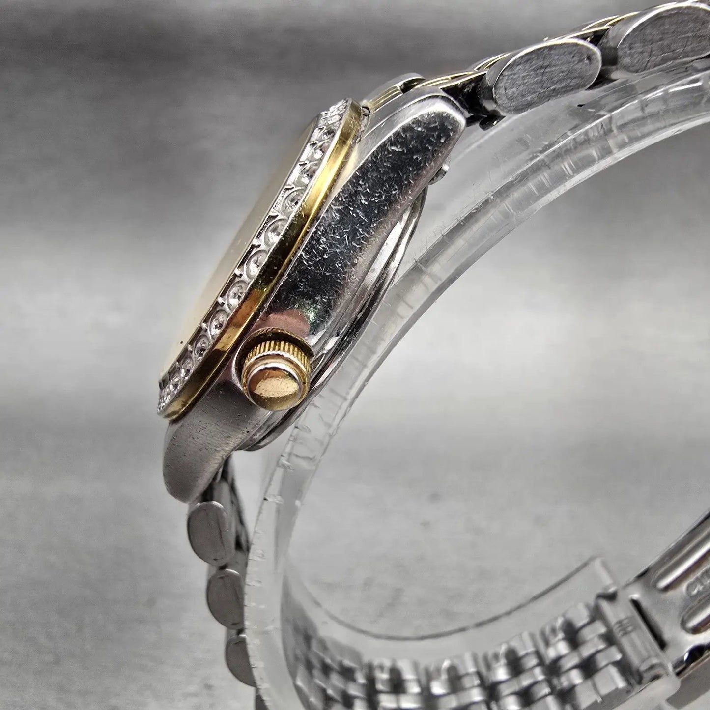 Citizen Watch Women 25mm MOP Dial Two Tone Daydate Gemmed 1002-S044464 New Batt2
