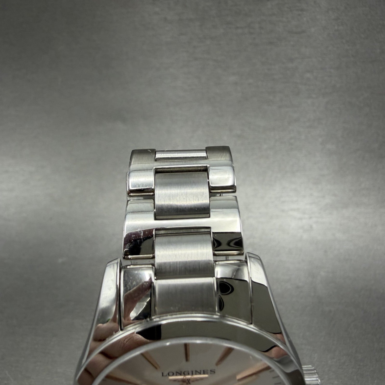 Longines Conquest Watch Women 34mm Silver Dial Stainless Steel Date New Battery4