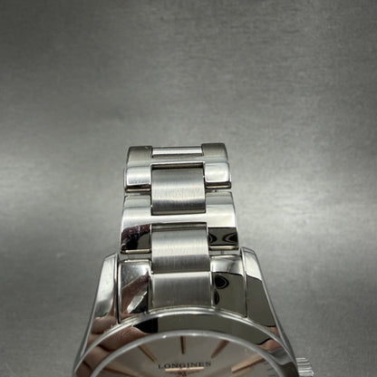Longines Conquest Watch Women 34mm Silver Dial Stainless Steel Date New Battery4