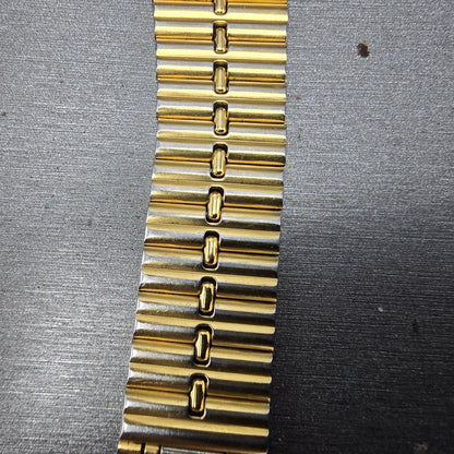 Seiko Bracelet 18mm Stainless Steel Gold Tone Vintage Japan Z1332L Broken Clasp3