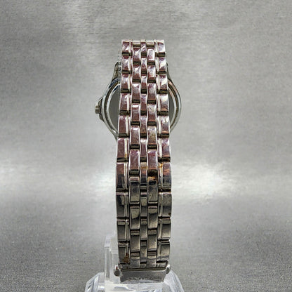 Seiko Watch Women 30mm Black Dial Silver Tone Date Round 6N2200B0 New Battery7