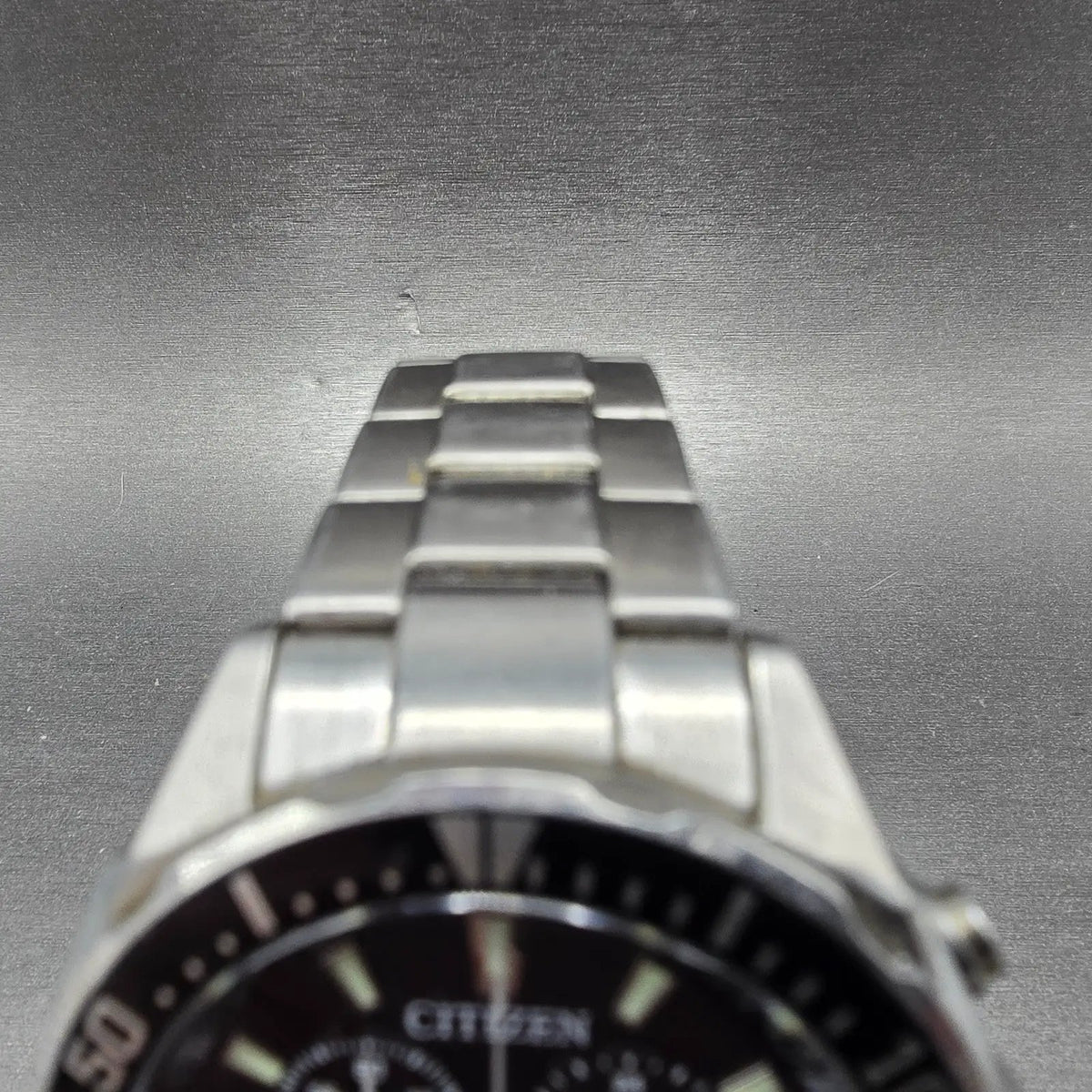 Citizen Alterna Watch Men 42mm Black Dial Steel Diver Chronograph Date Works4