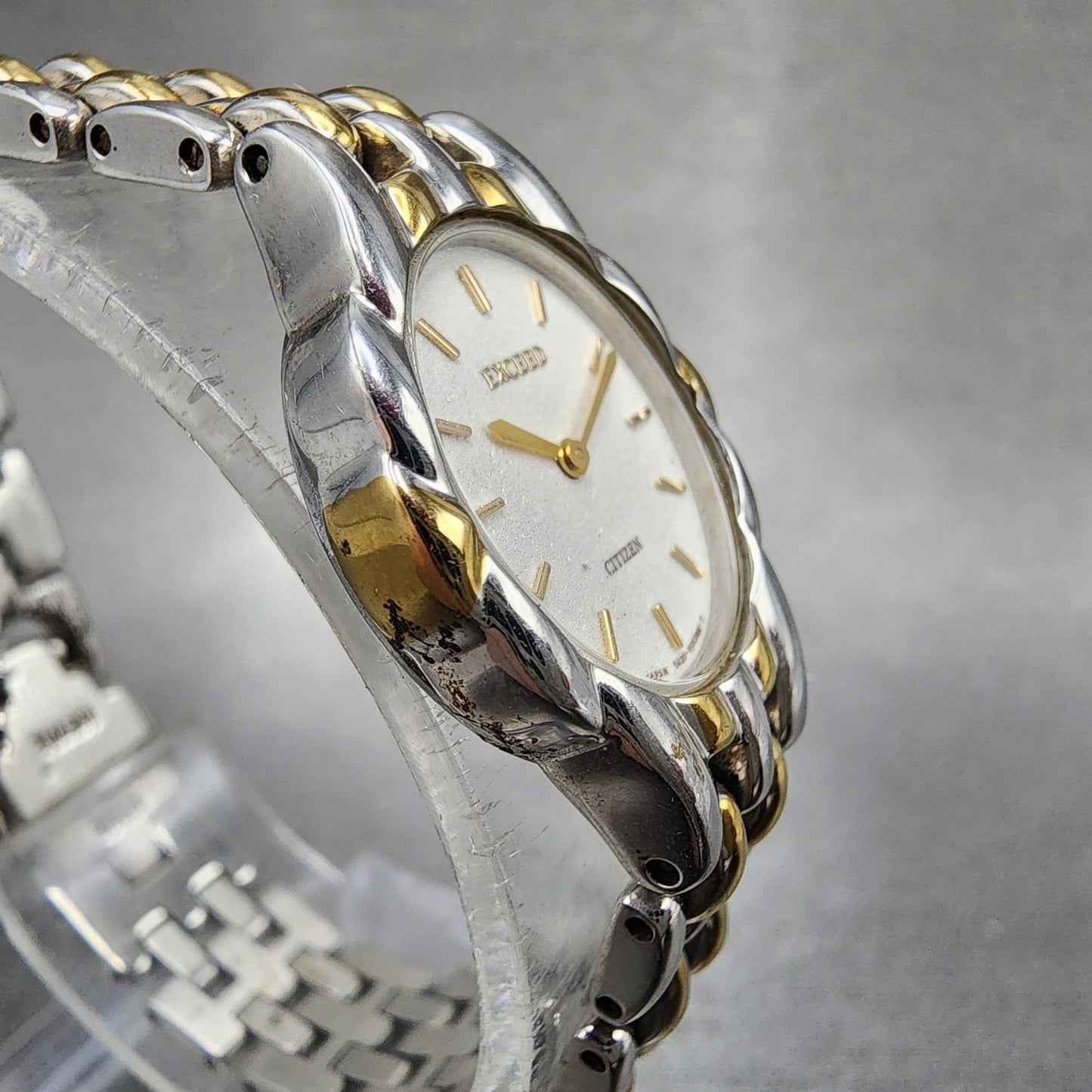 Citizen Exceed Watch Women 19mm Silver Dial Two Tone 5420H04287 New Battery3