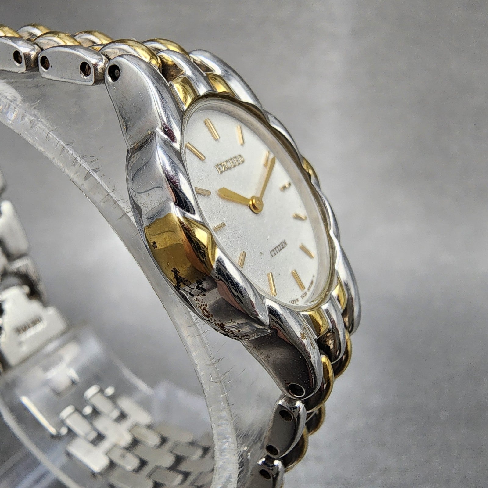 Citizen Exceed Watch Women 19mm Silver Dial Two Tone 5420H04287 New Battery3