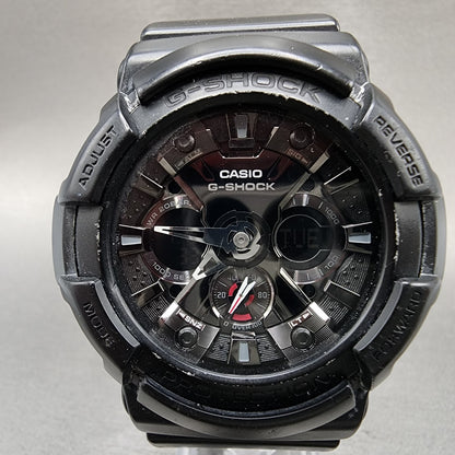 Casio GShock GA201 Watch Men 53mm Black Analog Digital Alarm Chrono New Batt1
