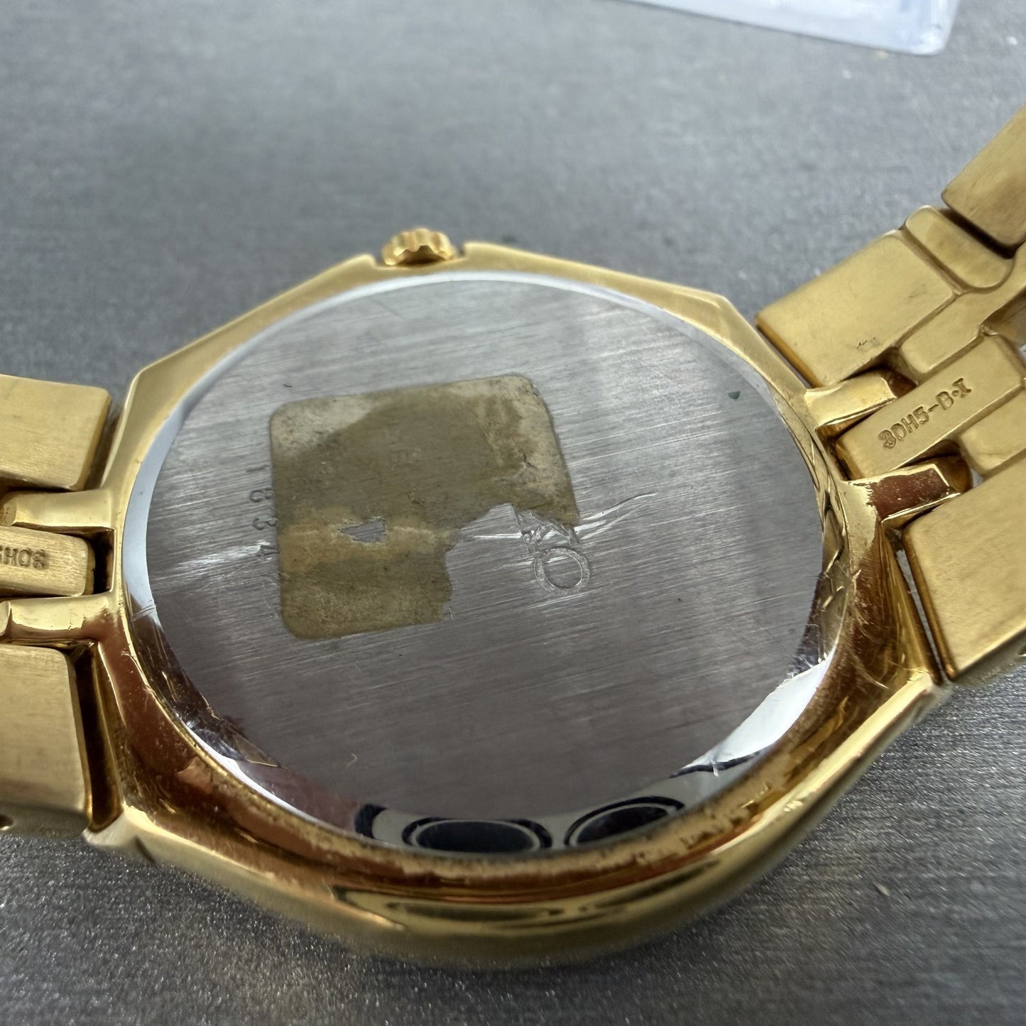 Seiko Watch Men 37mm White Dial Gold Tone Date Round 7N420BD0 New Battery9