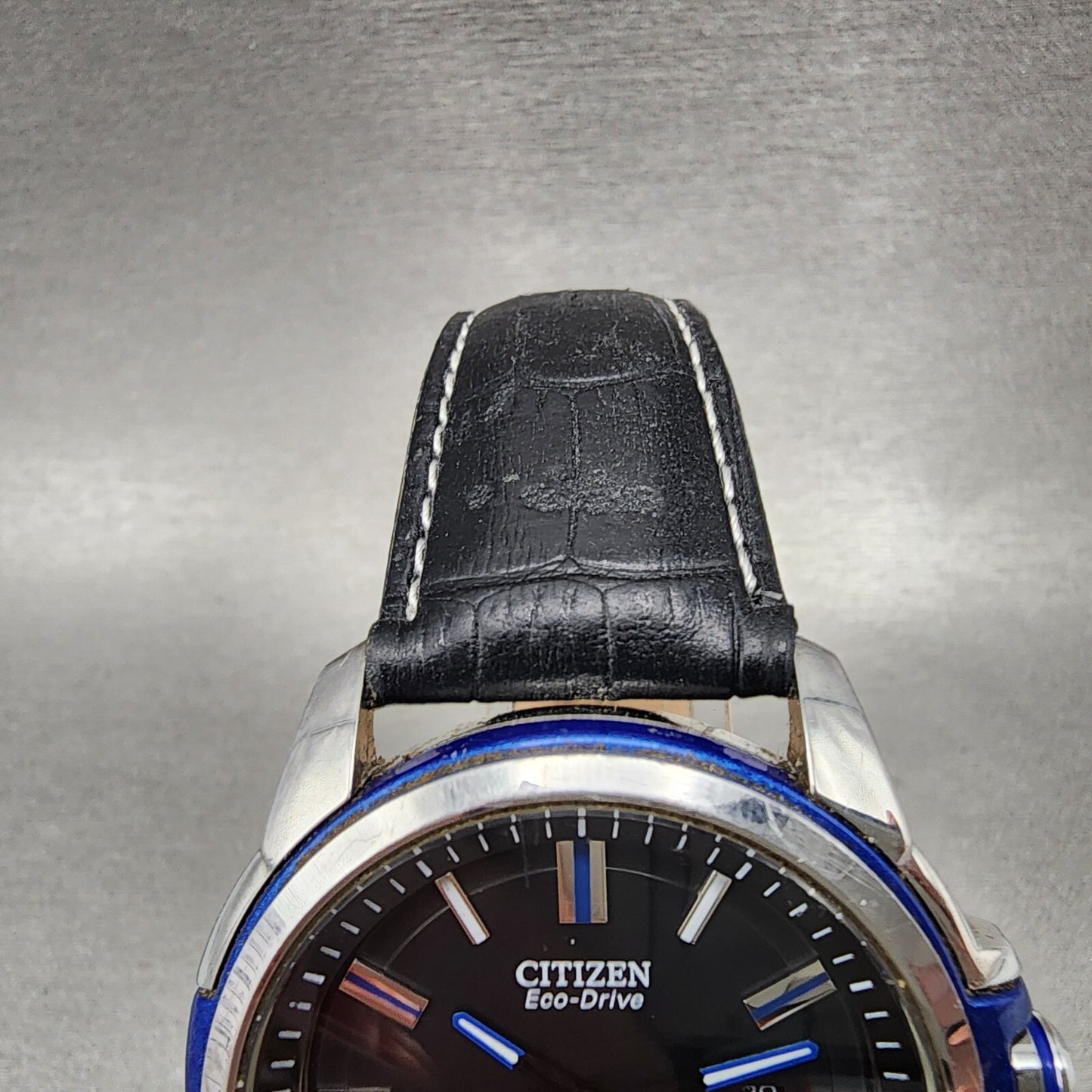 Citizen EcoDrive Weekender Watch Men 44mm Black Dial Steel Date AW115104E4