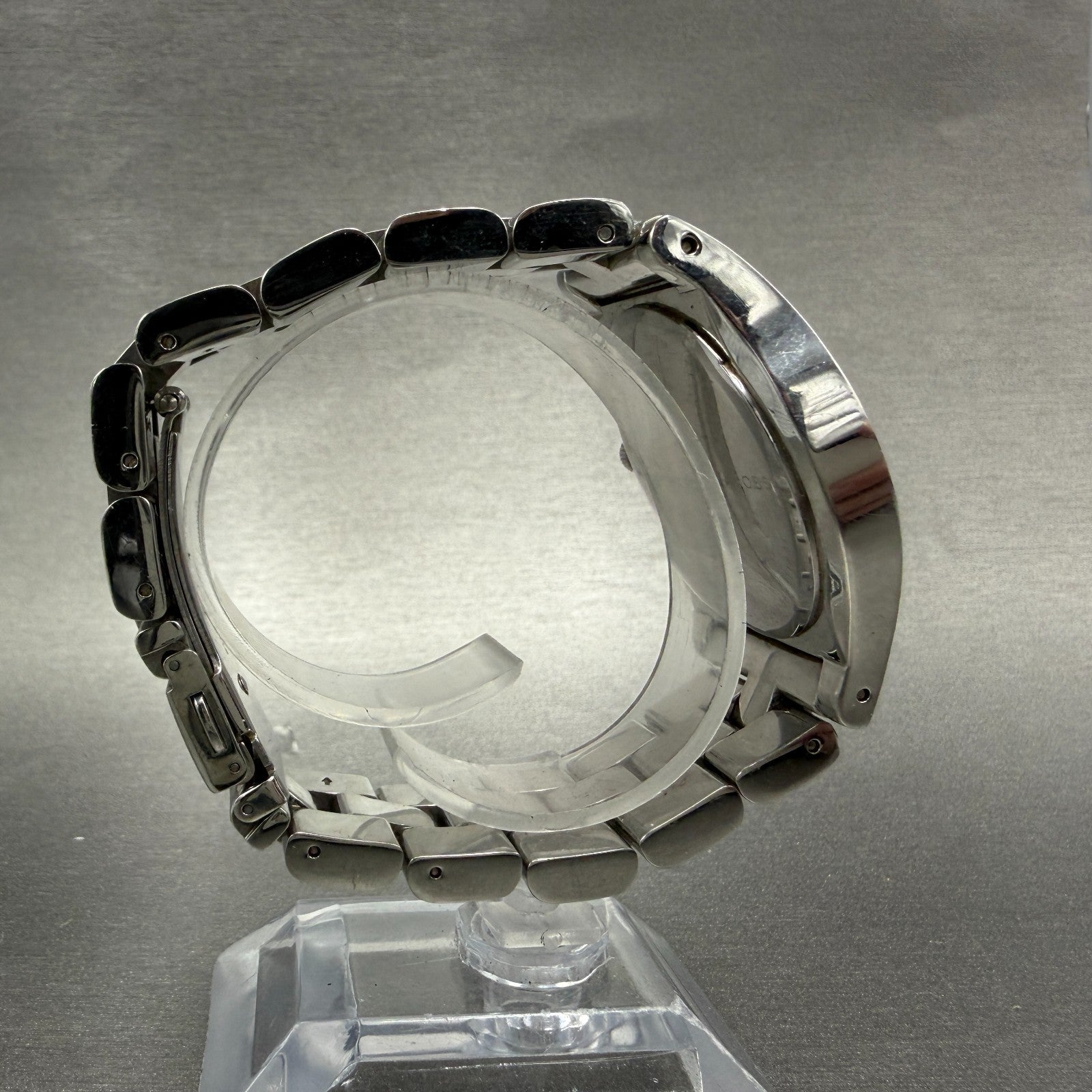Marc Jacobs Rivera Watch Men 41mm White Dial Steel Round MBM3136 New Battery8