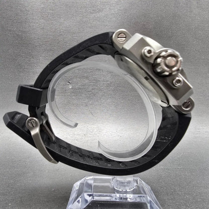 Oakley Gearbox watch Men 50mm Black Dial Titanium Round New Battery8