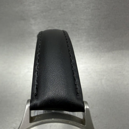 LL Bean Alarm Watch Men 34mm Black Dial Stainless Steel Date Round New BatteryAB4