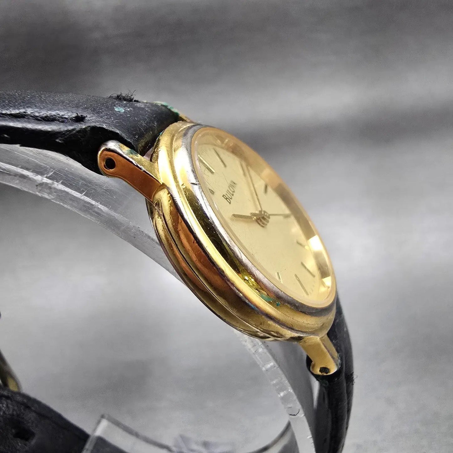 Bulova Watch Women 26mm Champagne Dial Gold Tone Round Vintage New Battery D3