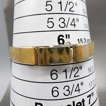 Seiko Watch Women 17mm Gold Dial Gold Tone Oval 1400-8339 New Battery