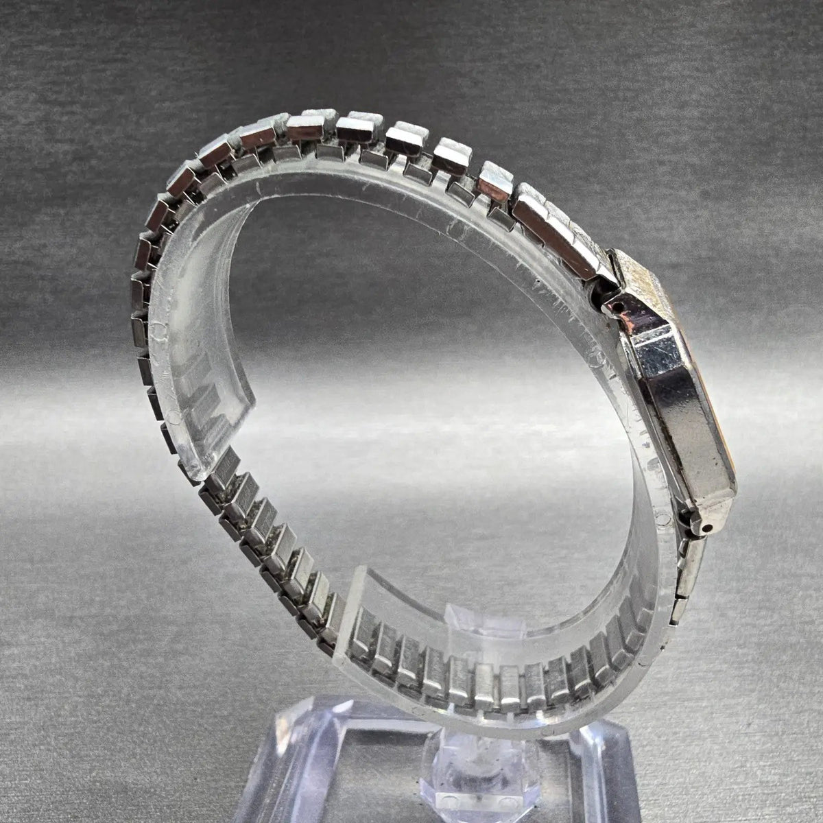 Seiko Watch Women 21mm Silver Dial Silver Tone Rectangle 2320-5119 New Battery7