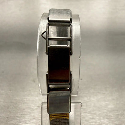 Citizen CQ Watch Women 17mm Black Dial Two Tone Rectangle 2951-890001 New Batt7
