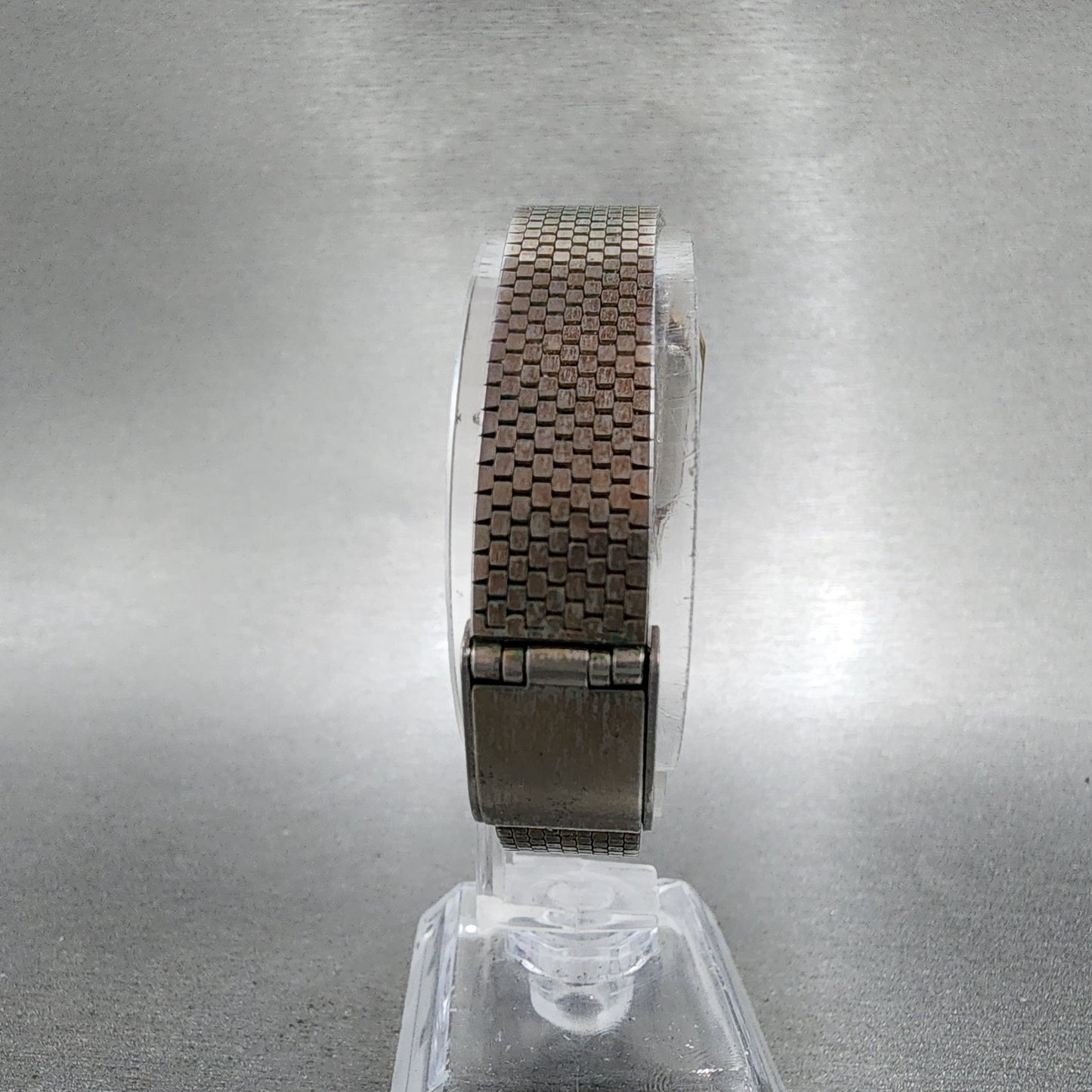 Bulova Watch Women 22mm Champagne Dial Gold Tone Octagon VTG New Battery7