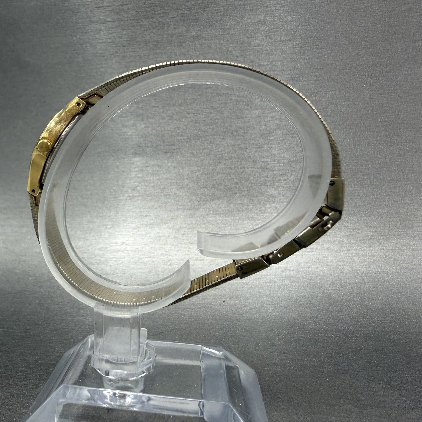 Seiko Watch Women 18mm Champagne Dial Gold Tone Round 4n00-0669 New Battery ABC6