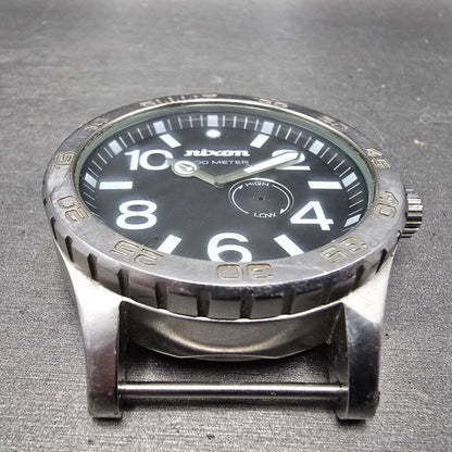 Nixon 51-30 Watch Men 51mm Black Dial Steel Round Tide Round PARTS3