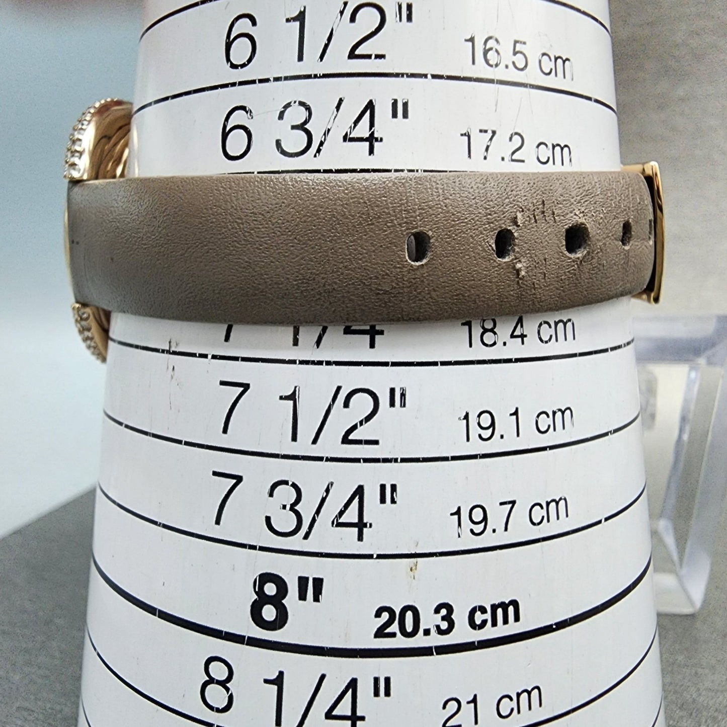 Swarovski Duo Watch Women 33mm Brown Dial Rose Gold Tone Oval 5484376 New Batt10