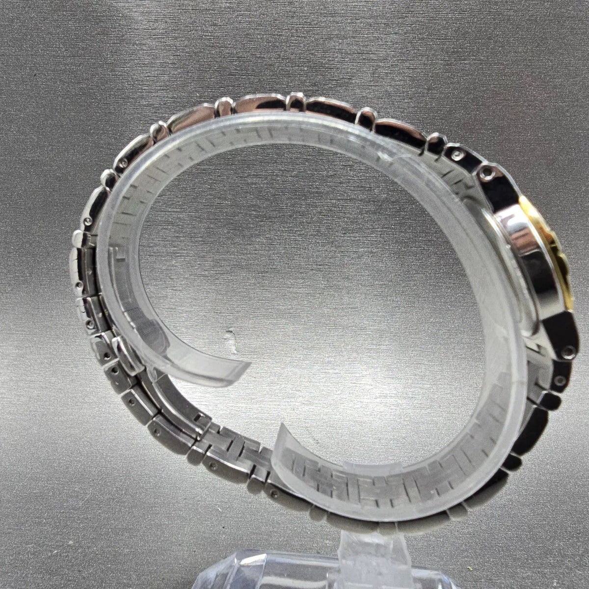 Citizen Eco-Drive Elektra Watch Women 24mm MOP Dial Two Tone Diamonds Round Runs8