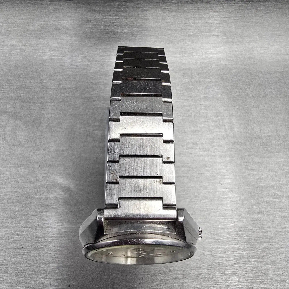 Seiko Alba Watch Men 35mm Silver Dial Silver Tone Daydate Y504-0010 New Battery4