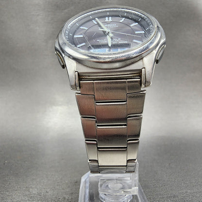 Casio Wave Ceptor  WVAM630 Watch Men 42mm Black Dial Steel Analog Digital Solar6