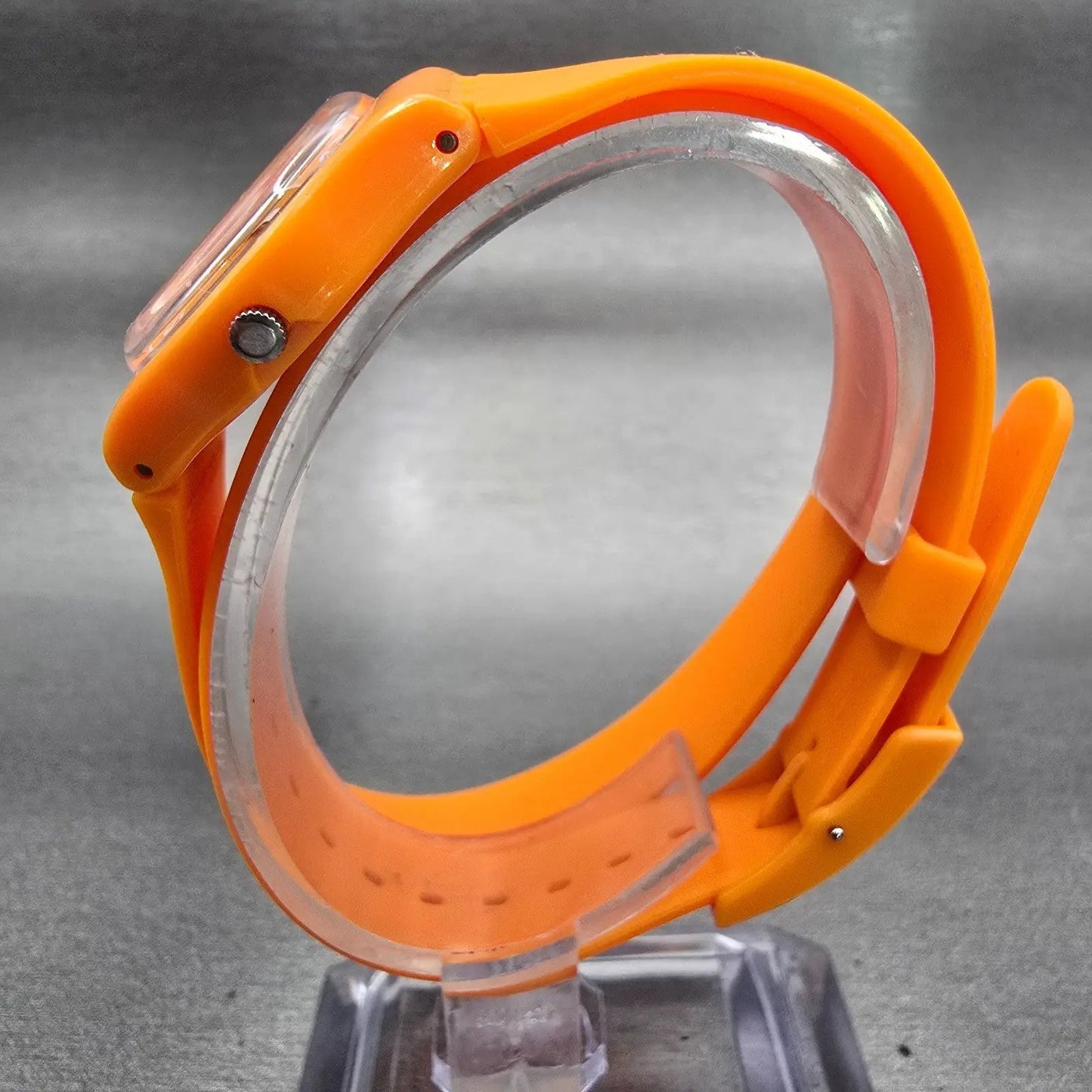 Swatch Abricot Watch Women 25mm Orange Dial Orange Tone Round LO104 New Battery6