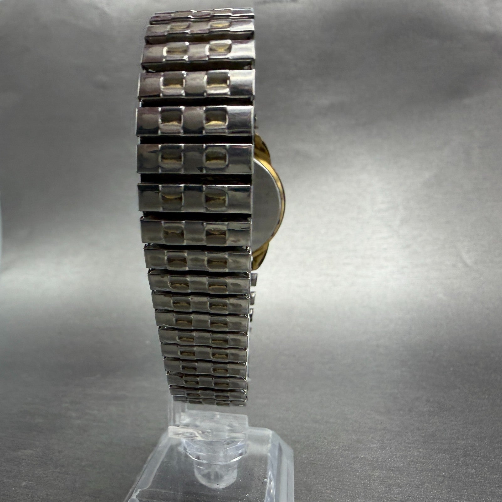 Seiko Watch Men 34mm White Dial Gold Tone Date Round 5Y39-8059 PARTS8