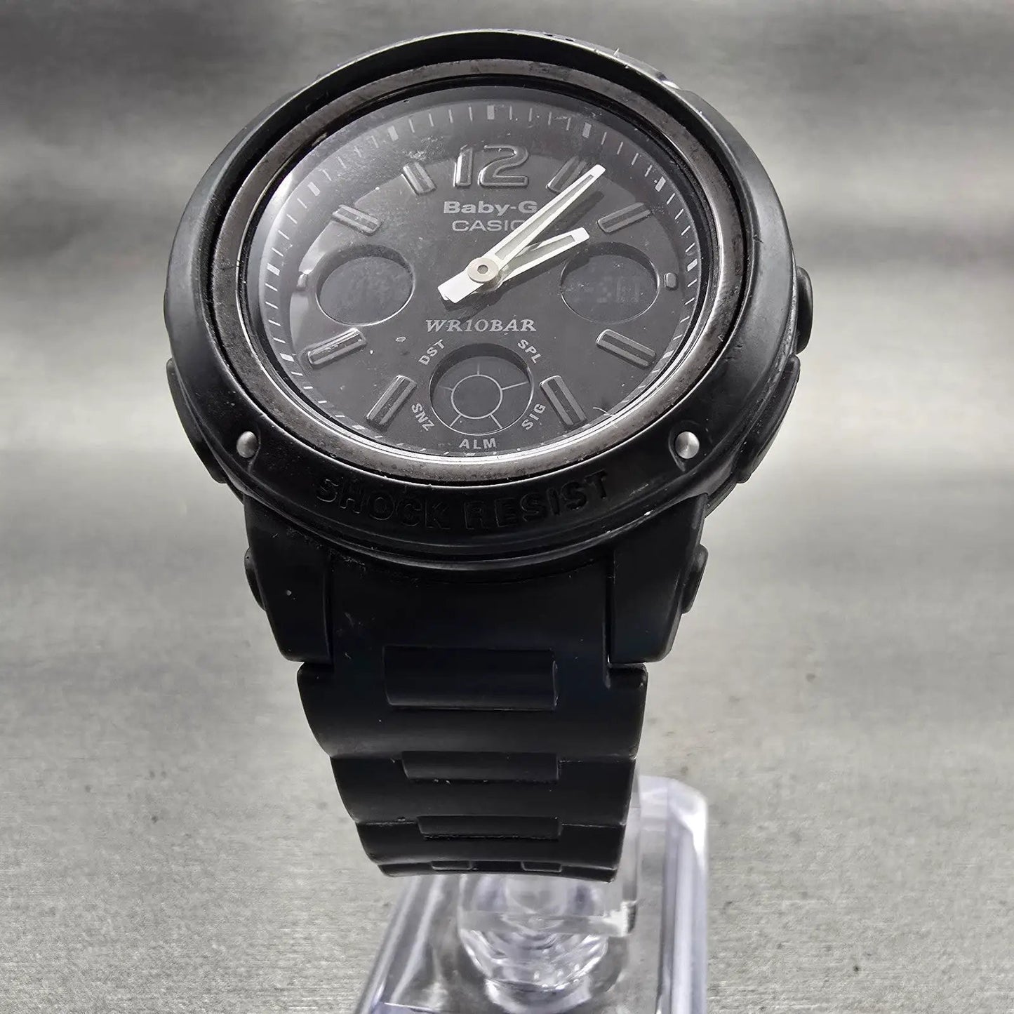 Casio Baby-G BGA-151 Watch Women 43mm Black Dial Alarm Backlight New Battery5