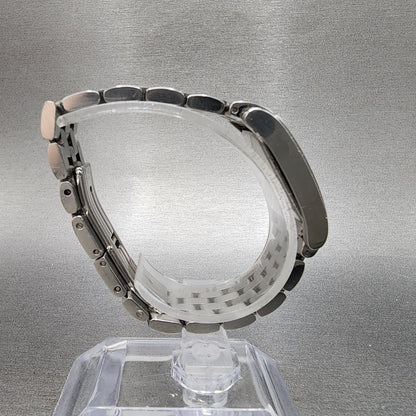 Longines Dolce Vita tank Watch Women 20mm White Dial Steel Rectangle New Batt B18