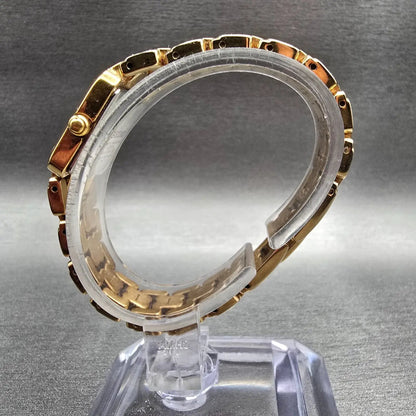 Seiko Tank Watch Women 16mm White Dial Gold Tone Rectangle 1N00-6T10 New Battery6